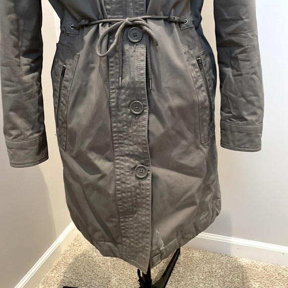 Gap Coat Lined Pockets Zip Up Button Up Size XS - Picture 4 of 14